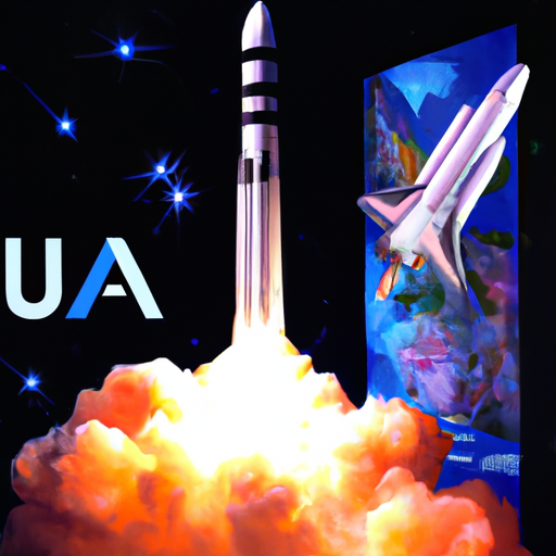 The image would depict a rocket launching into space on a clear, starry night. The rocket would be emblazoned with the logo of United Launch Alliance (ULA), and prominently displayed on its side would be the name "Astrobotic," representing the lunar lander. The rocket's exhaust plumes would be visible, creating a trail of flames and smoke as it propels into the dark sky. In the background, a full moon would shine brightly, symbolizing the lunar destination of the Astrobotic lander. The overall image would convey a sense of anticipation and excitement as ULA prepares to send the lander to the moon on Christmas Eve.