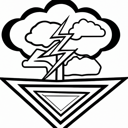 The image would depict a large, towering cloud with a hint of lightning inside, representing the power of the cloud. On one side of the cloud, a small server rack is situated, symbolizing the on-premises aspect. Additionally, there could be people or silhouettes beneath the cloud, either facing the cloud with a sense of curiosity or holding their hands up to symbolize receiving the power from the cloud.