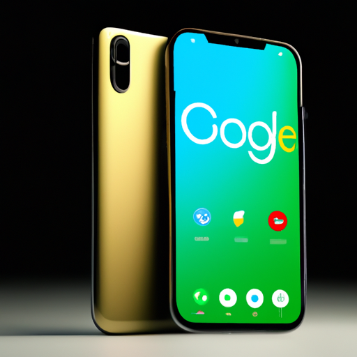The image would depict a modern smartphone, with a vibrant display showing the Google and Apple logos side by side. A colorful dollar symbol, representing the $18 billion payment, would appear above, symbolizing the financial agreement between the two tech giants.