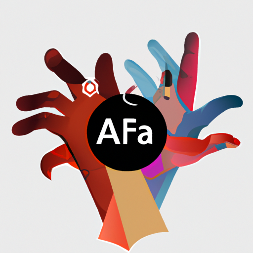 The image would depict a collaboration between the Figma and Adobe logos. It could show two hands reaching towards each other, with one hand holding the Figma logo and the other hand holding the Adobe logo. The background might include design elements from both platforms, such as artboards and graphic icons, to represent the coming together of their tools and capabilities. Overall, the image would symbolize a partnership and the idea of Figma and Adobe working together harmoniously in the realm of design.