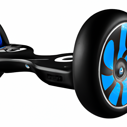 The image would show a futuristic-looking electric skateboard called the Onewheel Pro, with sleek design and advanced features. It would depict a skilled rider gliding effortlessly on the board, maybe performing tricks or riding at high speeds. The overall feel of the image would convey excitement, professionalism, and a cutting-edge technology.