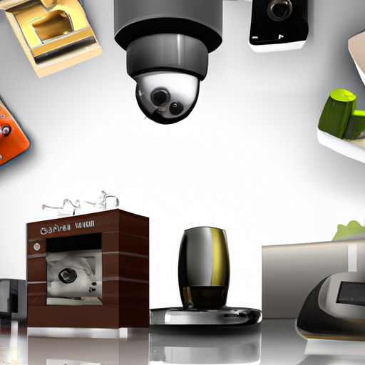 The image would show a collection of various smart home devices, such as smart light bulbs, thermostats, speakers, and cameras, all interconnected in a futuristic and sleek environment. The devices would be displayed in an organized and symmetrical manner, showcasing their compatibility and seamless integration with Matter, creating a unified and intelligent home ecosystem. The image would convey a sense of modernity, efficiency, and cutting-edge technology.