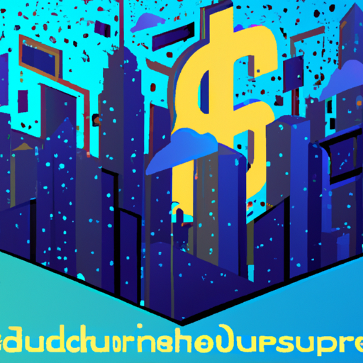 The image would feature a futuristic cityscape with towering skyscrapers. The buildings would be made up of vibrant, interconnected networks of data streams and wires, illustrating the concept of a data observability platform. Among the buildings, there would be a prominent structure that represents the Kloudfuse platform, featuring its logo. A large dollar sign, symbolizing the $23M funding, would be hovering above the cityscape, highlighting the platform's successful launch.