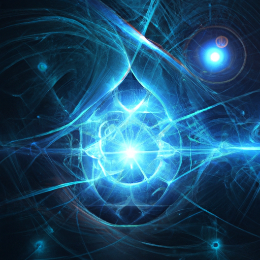 In this image, there would be a vibrant, futuristic background with hues of blue and silver. In the center, there would be a large, glowing orb representing artificial intelligence. Surrounding the orb, there would be various lines and shapes reminiscent of engineering blueprints or simulations, illustrating the fusion of physics and AI. The image would convey a sense of technological advancement and innovation.