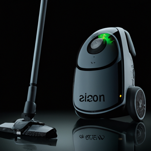 The image would feature the well-known Amazon logo on one side, and the logo of iRobot on the other side. In the middle, there would be a vacuum cleaner representing the formal competition concerns being sucked up into the vacuum.